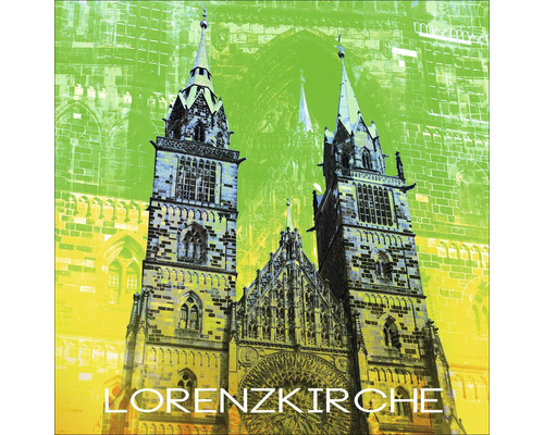 Lorenzkirche Nuremberg affiche d''art