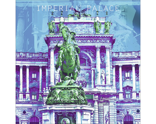 Glasbild Wien II 50x50 cm
