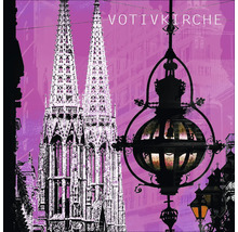 Votivkirche mit Strassenlaterne