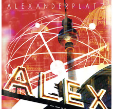 Motif Alexanderplatz avec tour de télévision, coupole et lettrage