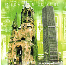 Église du Souvenir et immeuble de grande hauteur à Berlin