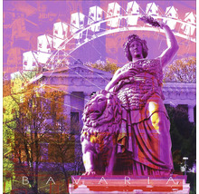 Collage mat Bavaria Statu, Riserad a Gebaier zu München