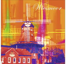 Illustration einer Windmühle in Wiesmoor
