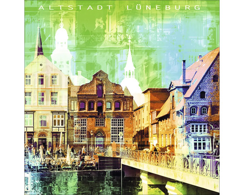 Tableau en verre Lüneburg I 20x20 cm