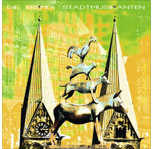 Die Bremer Stadtmusikanten Denkmal vor Gebäuden