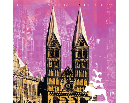 Tableau en verre Bremen IX 30x30 cm