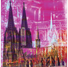 Abstrakte Darstellung des Kölner Doms als Wandbild