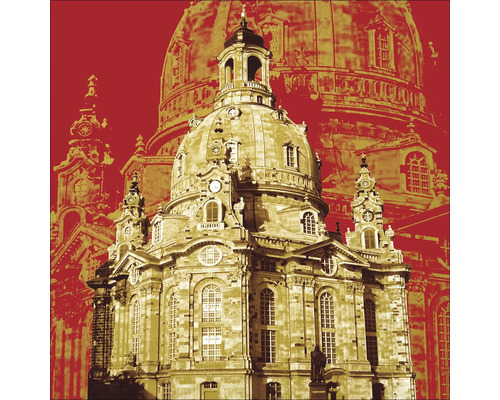 Tableau en verre Dresden I 20x20 cm