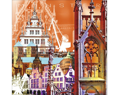 Collage avec différentes vues de Münster