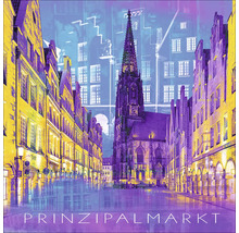 Darstellung des Prinzipalmarktes mit Häusern und Kirchturm