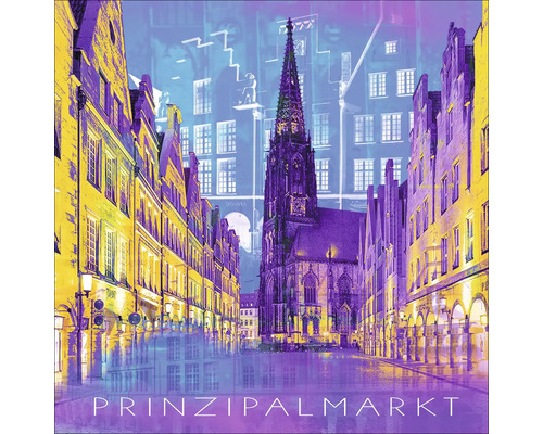 Illustration des Prinzipalmarktes mit Dom in Münster