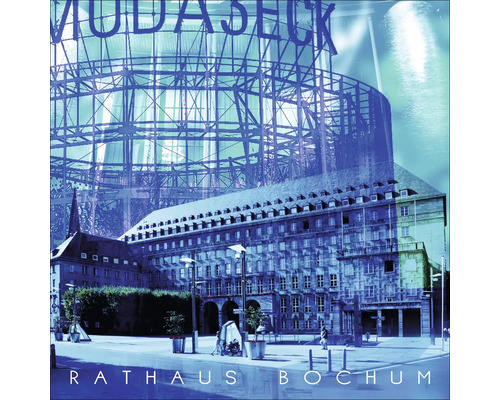 Glasbild Bochum Rathaus 30x30 cm