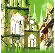 Collage de la porte de Kröpeliner avec divers détails architecturaux