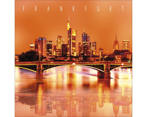 Horizon de Francfort avec pont sur le Main