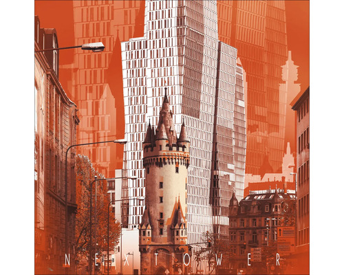 Tableau en verre Frankfurt X 50x50 cm