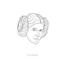 Dessin de Leia Organa