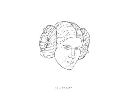Dessin de Leia Organa