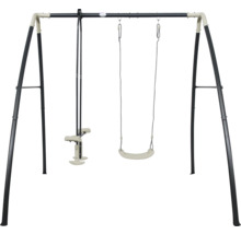 Portique avec un siège de balançoire et une balançoire à pas