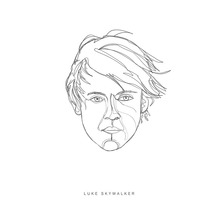 Illustration de Luke Skywalker en dessin au trait