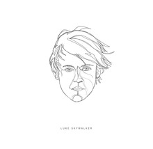 Portrait au trait de Luke Skywalker