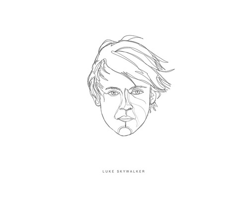 Portrait au trait de Luke Skywalker