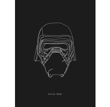Masque Kylo Ren comme dessin au trait