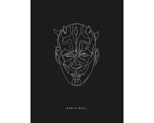 Dessin au trait de Darth Maul
