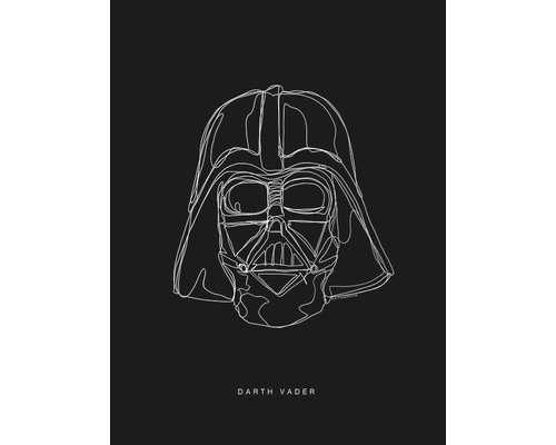 Dessin au trait de Darth Vader