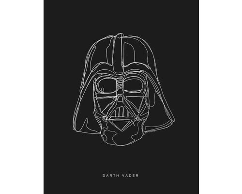 Dessin au trait de Darth Vader
