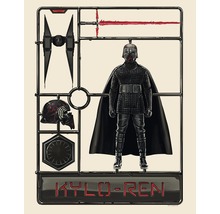 Kit de modélisme Kylo Ren avec figurine, vaisseau spatial et accessoires