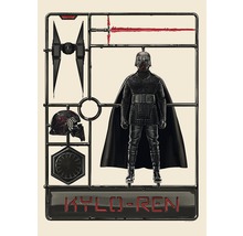 Kit de modélisme Kylo Ren avec figurine, sabre laser et vaisseau spatial