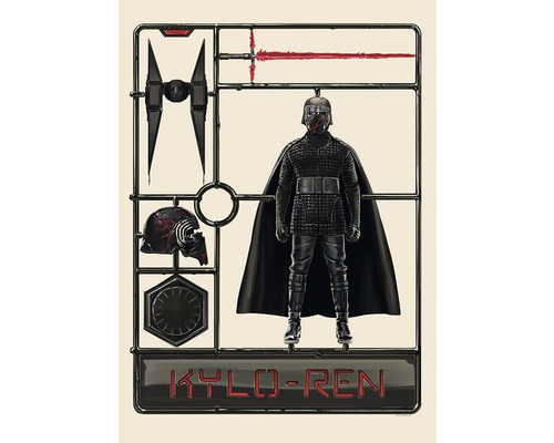 Kit de modélisme Kylo Ren avec figurine, sabre laser et vaisseau spatial
