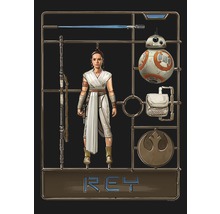 Kit de modélisme Star Wars Rey avec figurine, robot et accessoires