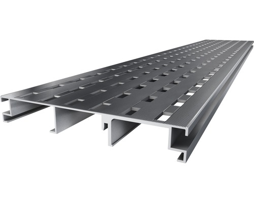 Caillebotis en aluminium avec évidements carrés