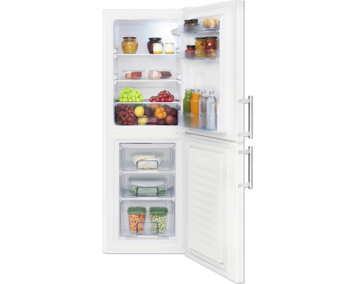 Geöffneter Kühlschrank mit Lebensmitteln