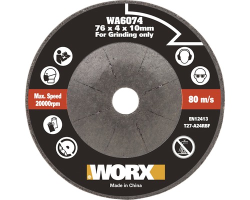 Disque à poncer Worx WA6074 pour mini-meuleuse d'angle sans fil WX801