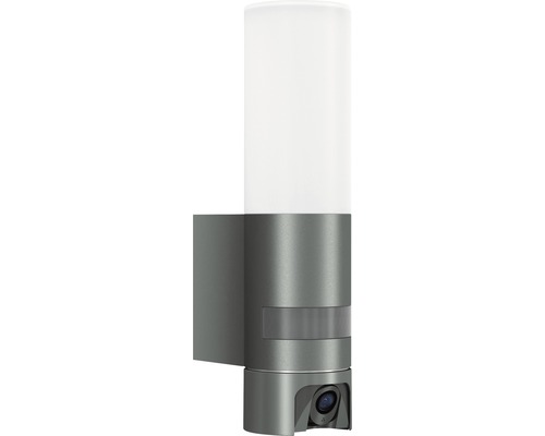 Applique extérieure LED Steinel avec capteur 14,1W 925 lm 3000 K blanc chaud éclairage avec caméra, y compris carte SD, pouvant être commandé via une appli, à intensité lumineuse variable, allumage progressif L 620 CAM S anthracite