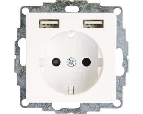 Prise de courant avec deux ports USB