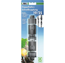JBL Double robinet plus raccord rapide 19/25 pour aquariums