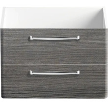 Badezimmerschrank mit zwei Schubladen und Griffen