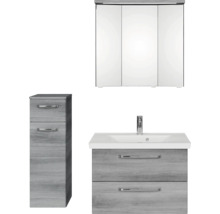 Badezimmerset mit Waschtisch, Unterschrank und Spiegelschrank