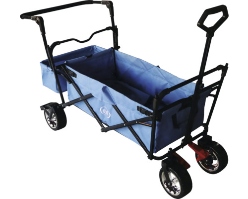 Chariot pliable avec deux barres de traction