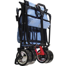 Zusammengeklappter Bollerwagen mit Rädern