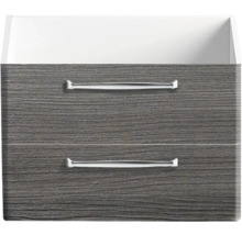 Waschtischunterschrank mit zwei Schubladen und Griffen