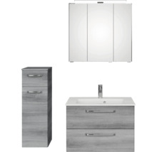 Badezimmerset mit Waschbecken, Unterschrank und Spiegelschrank