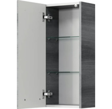 Offener Spiegelschrank mit Glasablagen