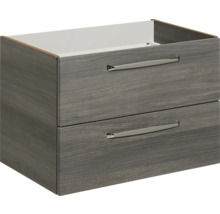 Waschtischunterschrank mit zwei Schubladen und Griffen