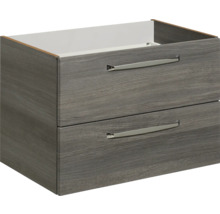 Waschtischunterschrank mit zwei Schubladen und Griffen