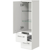 Badezimmerschrank mit Tür, Schubladen und Glasablagen