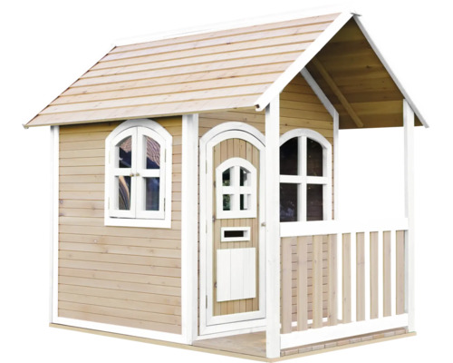 Spielhaus axi Alex 137 x 191 x 178 cm Holz braun/weiß